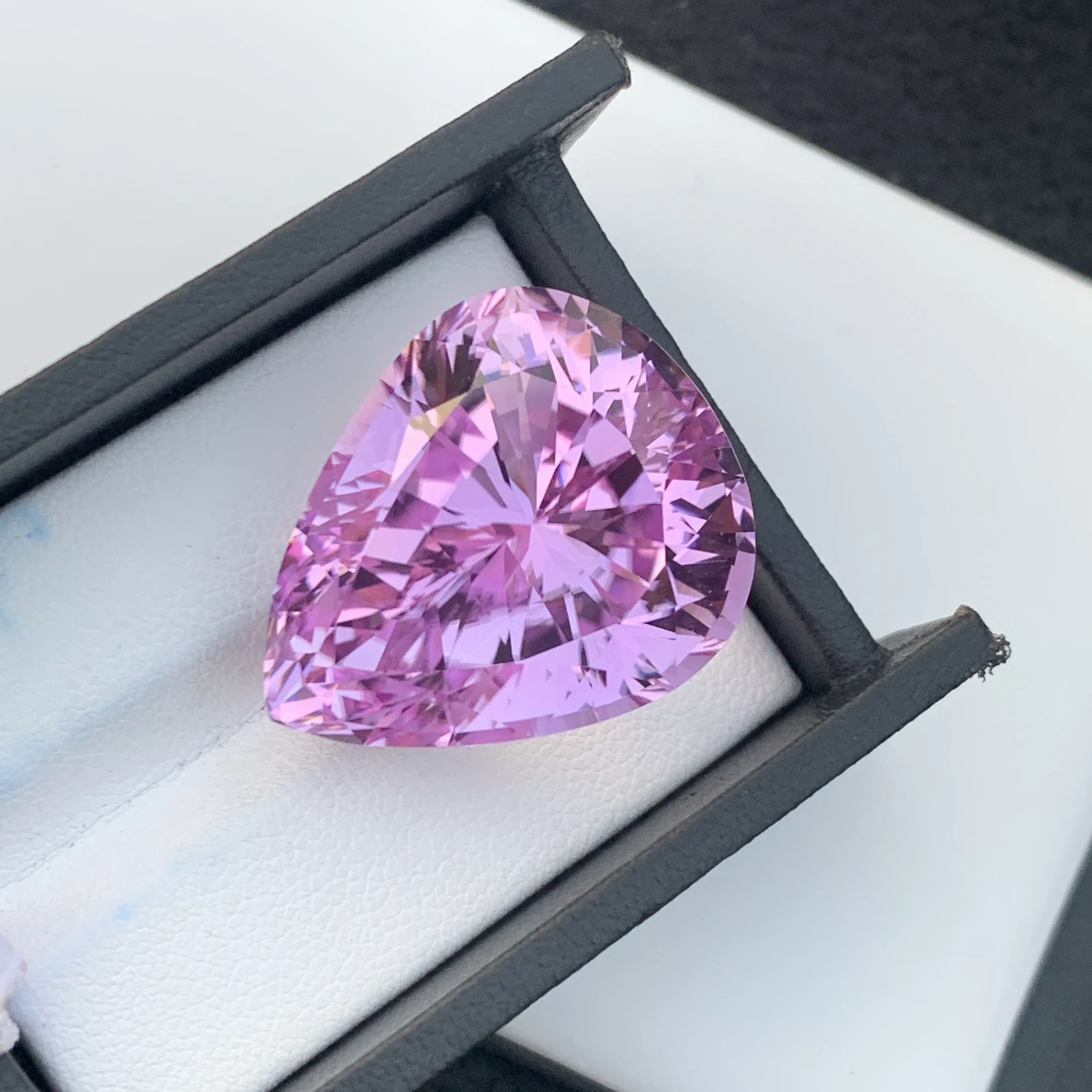 74.20 ct Natural Pink Kunzite Pear Shape Loose Gemstone from Afghanistan — view 10